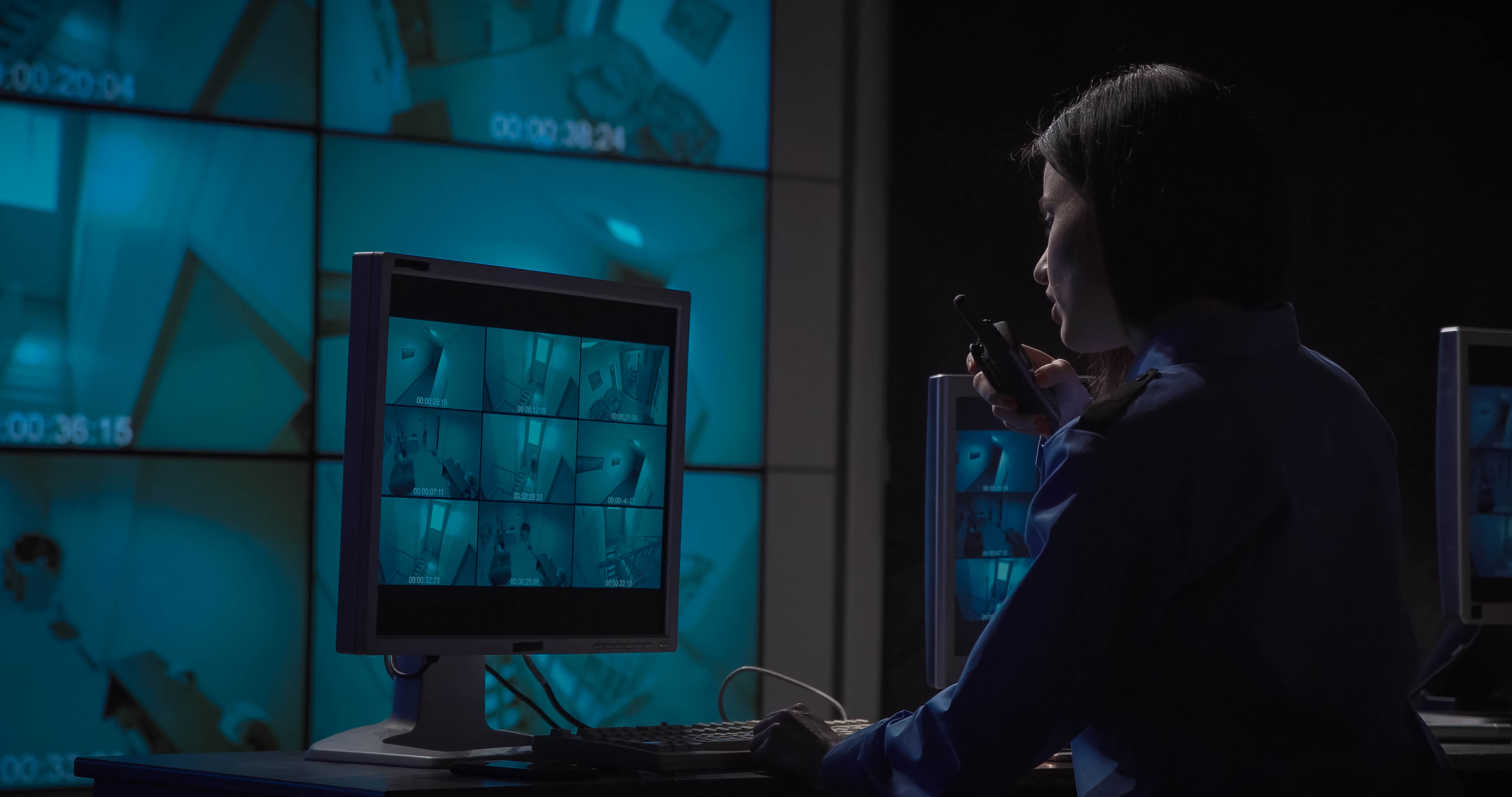 Female Watching in CCTV