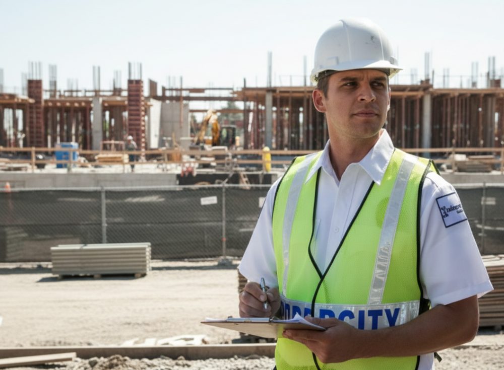 Construction site security guard services in LA