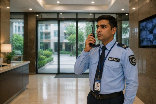 Apartment security guards