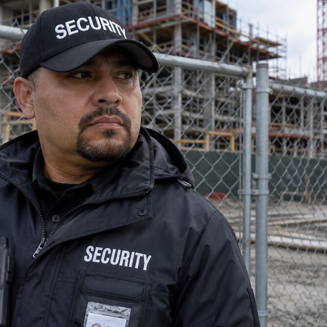 Security guards for construction sites